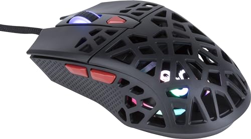 Konix Dungeons & Dragons Kabelgebundene Gaming-Maus Ultra Light 70 g für PC - 7 DPI-Stufen - Rainbow-LED-Hintergrundbeleuchtung - Schwarz Bild 2
