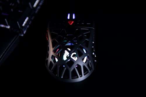 Konix Dungeons & Dragons Kabelgebundene Gaming-Maus Ultra Light 70 g für PC - 7 DPI-Stufen - Rainbow-LED-Hintergrundbeleuchtung - Schwarz Bild 5