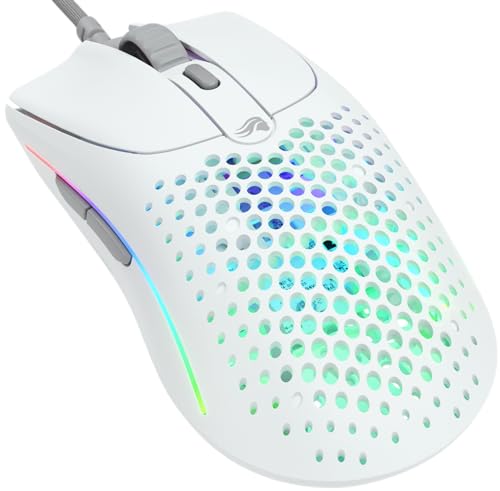 GLORIOUS Gaming Model O 2 Wired Gaming Mouse – ultraleichte 59 g, FPS, 26.000 DPI, Motion-Sync, auf 80 Mio. Klicks ausgelegte Schalter, 6 programmierbare Tasten, beidhändig, RGB, PTFE-Füße – Weiß Bild 1
