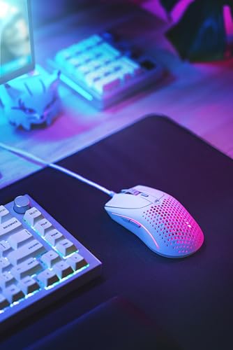 GLORIOUS Gaming Model O 2 Wired Gaming Mouse – ultraleichte 59 g, FPS, 26.000 DPI, Motion-Sync, auf 80 Mio. Klicks ausgelegte Schalter, 6 programmierbare Tasten, beidhändig, RGB, PTFE-Füße – Weiß Bild 6