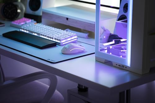 GLORIOUS Gaming Model I 2 Wireless Gaming Mouse – Hybrid 2.4Ghz & Bluetooth, 75 g superleicht, 9 Tasten (2 austauschbar), PTFE-Füße, MMO/MOBA/FPS, Lange Akkulaufzeit, Seitliche Daumenauflage – Weiß Bild 7