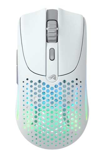 GLORIOUS Gaming Model O 2 Wireless Gaming Mouse – 2,4 GHz & Bluetooth hybrid, superleichte 68 g, Lange Akkulaufzeit, 26 k BAMF 2.0 Sensor, RGB-Beleuchtung, beidhändig, 6 Tasten, PTFE-Füße – Weiß Bild 2