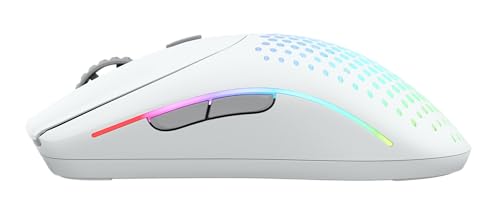 GLORIOUS Gaming Model O 2 Wireless Gaming Mouse – 2,4 GHz & Bluetooth hybrid, superleichte 68 g, Lange Akkulaufzeit, 26 k BAMF 2.0 Sensor, RGB-Beleuchtung, beidhändig, 6 Tasten, PTFE-Füße – Weiß Bild 4
