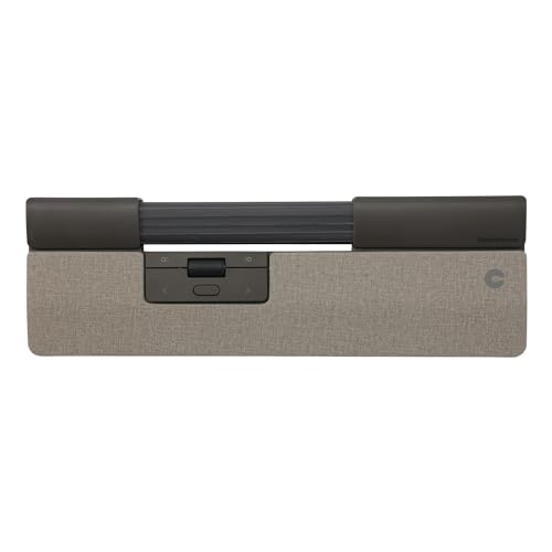 Contour SliderMouse Pro | Kabelmaus | Schlanke Handballenauflage | Ergonomische PC Maus | Kabelgebundene Maus | Schmerzlinderung | 6 programmierbare Tasten | 2800 DPI | Für Windows & macOS | Hellgrau Bild 2