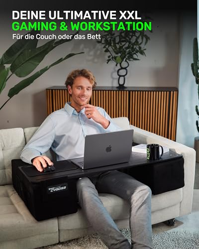 Couchmaster CYBOSS, ergonomischer Laptoptisch für Couch, Sofa und Bett, extra breiter Laptop Tisch für PC, PS4/5, Xbox One/Series X und Laptops Bild 3