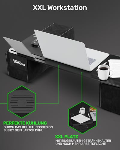 Couchmaster CYBOSS, ergonomischer Laptoptisch für Couch, Sofa und Bett, extra breiter Laptop Tisch für PC, PS4/5, Xbox One/Series X und Laptops Bild 6