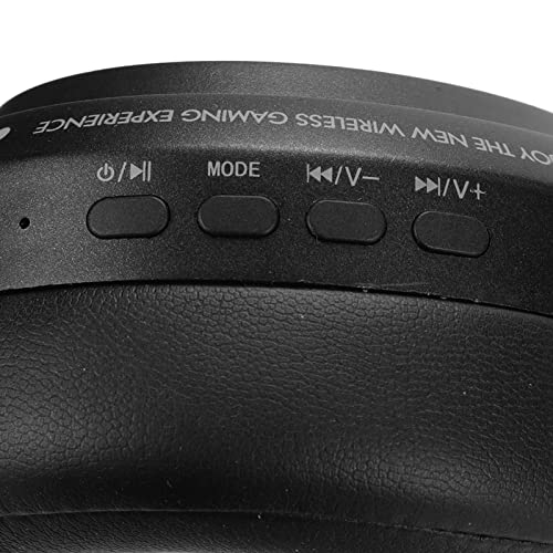 Garsent Kabelloses 2,4-GHz-Gaming-Headset, Over-Ear-Bluetooth-Gaming-Kopfhörer, Typ-C-USB-Dongle, 48 Stunden Akkulaufzeit, Gute Schalldämmung(Schwarz) Bild 5