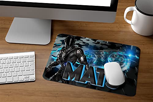 timalo® Cooles Gaming Mousepad mit Namen | Gamer Motiv Mauspad Konsole personalisiert mit Wunschname für Jungen | Mousepad-g-34 Bild 2
