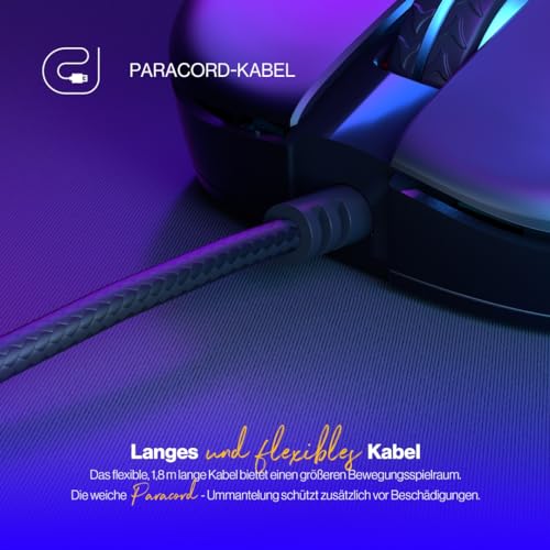 ENDORFY GEM, Leichte Gaming-Maus, Leichte Gaming-Maus (67 g), PixArt PMW3325 Sensor, 8000 DPI, Kailh GM 4.0 switches, 6 programmierbare Tasten, Mausfüße aus „PTFE”, EY6A006 Bild 5