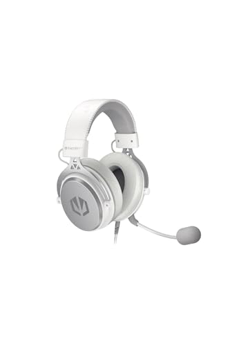 ENDORFY VIRO Onyx White, Gaming Over-Ear-Kopfhörer, abnehmbares Mikrofon, Langlebiger Aluminiumrahmen, Weiche Ohrpolster aus Memory-Schaumstoff, 53 mm Treiber Bild 1