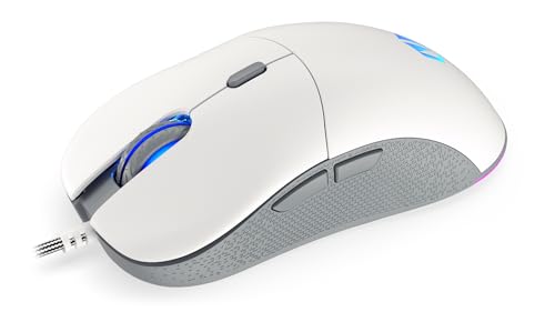 ENDORFY GEM Onyx White, Leichte Gaming-Maus (67 g), PixArt PMW3325 Sensor, 8000 DPI, Kailh GM 4.0 switches, 6 programmierbare Tasten, Mausfüße aus „PTFE”, EY6A012 Bild 2