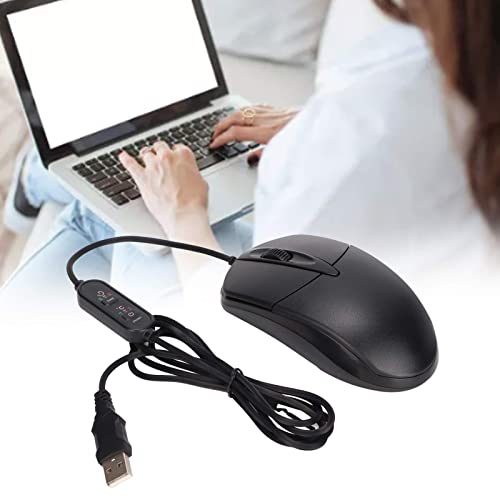 Cuifati Beheizte Computermaus, Optische USB-Laptop-Maus mit 3-stufiger Temperatureinstellung, 1600-DPI-Kabel, Geräuschlose Kabelgebundene Maus, für Win, OS X, für Desktop-Laptop-PC Bild 6