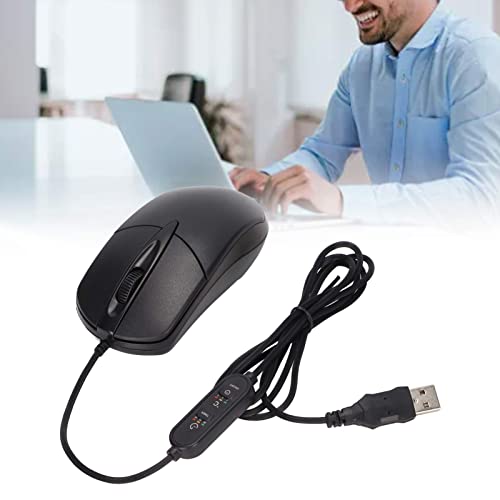 Cuifati Beheizte Computermaus, Optische USB-Laptop-Maus mit 3-stufiger Temperatureinstellung, 1600-DPI-Kabel, Geräuschlose Kabelgebundene Maus, für Win, OS X, für Desktop-Laptop-PC Bild 7