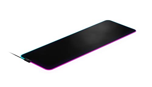 SteelSeries Aerox 9 Wireless Gaming-Maus – Ultraleicht für MMOs/MOBAs – 89 g Gewicht – 18 programmierbare Tasten – Bluetooth/2,4 GHz & QcK Prism Cloth XL - Gaming Mauspad – Größe XL Bild 5