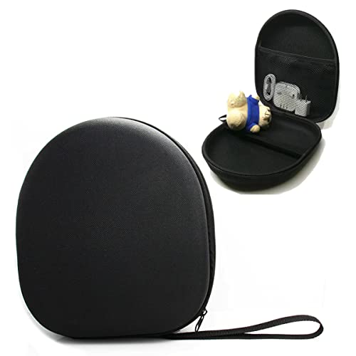 Over Ear kopfhörer Tasche | Headset Hartschalen Aufbewahrung Ohrhörer Schutztasche Case, 21 x 19 x 6cm (Schwarz) Bild 5