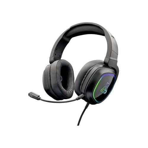 THE G-LAB - Korp Radium Gaming Headset mit abnehmbarem Mikrofon, Gaming Kopfhörer mit LED Licht, Gaming Kopfhörer mit Kabel Stereo Sound Bass 3.5mm, Kompatibel mit PS4/PS5/Xbox/Switch/PC Bild 5