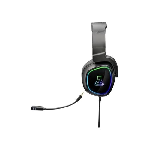 THE G-LAB - Korp Radium Gaming Headset mit abnehmbarem Mikrofon, Gaming Kopfhörer mit LED Licht, Gaming Kopfhörer mit Kabel Stereo Sound Bass 3.5mm, Kompatibel mit PS4/PS5/Xbox/Switch/PC Bild 6
