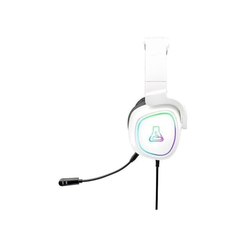 THE G-LAB - Korp Radium Gaming Headset mit abnehmbarem Mikrofon, Gaming Kopfhörer mit LED Licht, Gaming Kopfhörer mit Kabel Stereo Sound Bass 3.5mm, Kompatibel mit PS4/PS5/Xbox/Switch/PC Bild 3