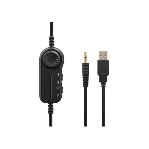 THE G-LAB - Korp Radium Gaming Headset mit abnehmbarem Mikrofon, Gaming Kopfhörer mit LED Licht, Gaming Kopfhörer mit Kabel Stereo Sound Bass 3.5mm, Kompatibel mit PS4/PS5/Xbox/Switch/PC Bild 5
