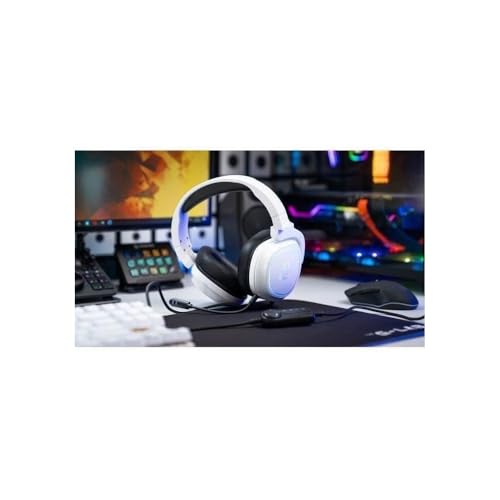 THE G-LAB - Korp Radium Gaming Headset mit abnehmbarem Mikrofon, Gaming Kopfhörer mit LED Licht, Gaming Kopfhörer mit Kabel Stereo Sound Bass 3.5mm, Kompatibel mit PS4/PS5/Xbox/Switch/PC Bild 6