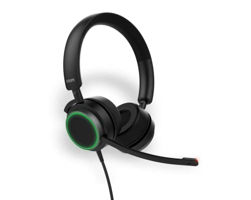 Snom A330D Kabelgebundenes Over-Ear-Headset - Headset Mit Mikrofon Kabellos, Kopfhörer Kabel, Gaming Headset Wireless Mit Mikrofon & Passiver Geräuschunterdrückung - Telefon 00004598 Bild 5