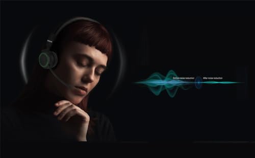 Snom A330D Kabelgebundenes Over Ear Headset - Headset Mit Mikrofon Kabellos, Kopfhörer Kabel, Gaming Headset Wireless Mit Mikrofon & Passiver Geräuschunterdrückung - 00004597 Bild 2