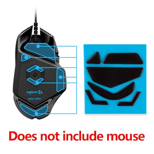 2 Sets Mäuse Skatez/Mausfüße als Ersatz für Logitech G502 RGB Hero Wired Gaming Maus Bild 2