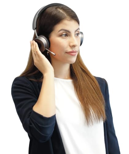 ALE AH80 Bluetooth Headset – Hybrid Active Noise Cancellation, 40ms Low Latency,Gesprächs-/Wiedergabezeit 35h/45h, Wireless Charging, Touch Control, Ideal für Arbeit, Freizeit und Gaming Bild 5