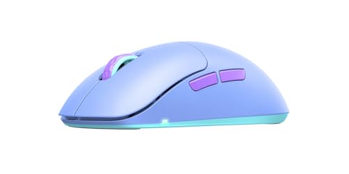 Xtrfy M8 Wireless, Kabellose Ultraleichte Gaming-Maus, Optimiert für esports, 2,4 GHz Funk, Extrem Niedrige Front für Präzision, Wiederaufladbar, Frosty Purple Bild 3