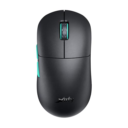 Xtrfy M8 Wireless, Kabellose Ultraleichte Gaming-Maus, Optimiert für esports, 2,4 GHz Funk, Extrem Niedrige Front für Präzision, Wiederaufladbar, Schwarz Bild 1