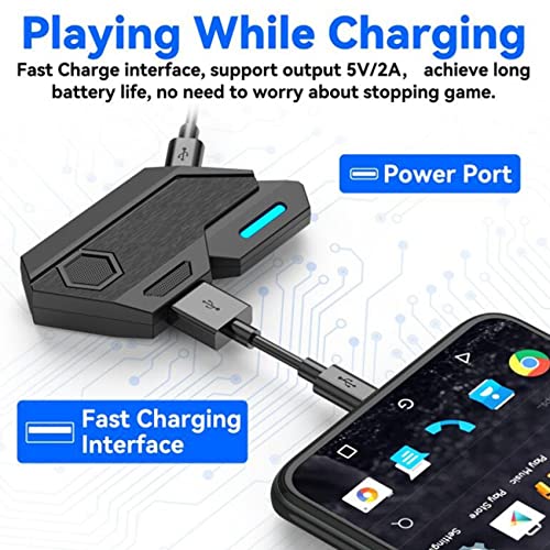 solicitous Gamepad Mobile PUBG Controller Gaming Tastatur Maus Konverter Bluetooth für IOS Game Adapter, Mix SE Bild 5