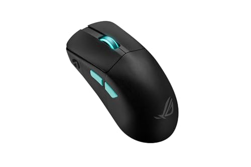 ASUS ROG Harpe Ace Aim Lab Edition RGB Gaming Maus schwarz (kabellos, 2,4 GHz RF, Bluetooth, USB, optisch ROG AimPoint-Sensor 36.000 DPI, ROG Micro Switches, fünf smarte Tasten, Aim Lab Optimizer) Bild 1