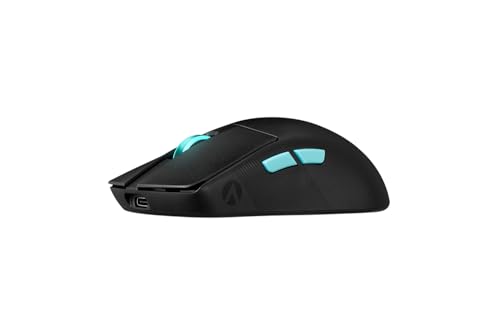 ASUS ROG Harpe Ace Aim Lab Edition RGB Gaming Maus schwarz (kabellos, 2,4 GHz RF, Bluetooth, USB, optisch ROG AimPoint-Sensor 36.000 DPI, ROG Micro Switches, fünf smarte Tasten, Aim Lab Optimizer) Bild 4