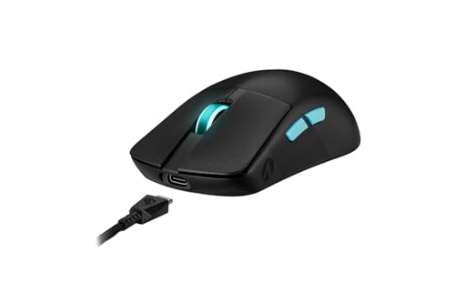 ASUS ROG Harpe Ace Aim Lab Edition RGB Gaming Maus schwarz (kabellos, 2,4 GHz RF, Bluetooth, USB, optisch ROG AimPoint-Sensor 36.000 DPI, ROG Micro Switches, fünf smarte Tasten, Aim Lab Optimizer) Bild 5