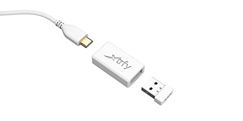 Xtrfy M8 Wireless, Kabellose Ultraleichte Gaming-Maus, Optimiert für esports, 2,4 GHz Funk, Extrem Niedrige Front für Präzision, Wiederaufladbar, Weiß Bild 5