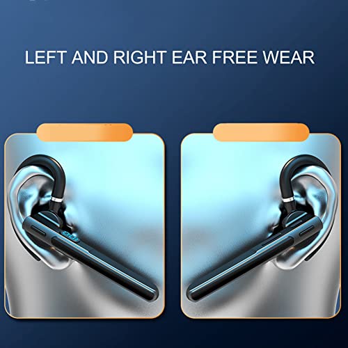 Headset, Freisprechfunktion, Einzelnes Ohr, Rauschunterdrückung, Digitalanzeige, IPX7, Wasserdicht, Sprachsteuerung, Drahtloser Ohrhörer für Autofahren, Geschäft, Büro Bild 2