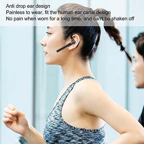 Headset, Freisprechfunktion, Einzelnes Ohr, Rauschunterdrückung, Digitalanzeige, IPX7, Wasserdicht, Sprachsteuerung, Drahtloser Ohrhörer für Autofahren, Geschäft, Büro Bild 5