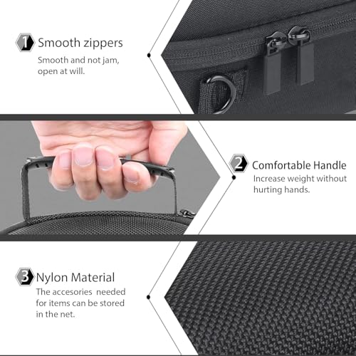 co2CREA Hart Reise Schutz Hülle Etui Tasche für Meta Quest Pro/Meta Quest 3 All-in-one VR Gaming Headset (Nur Hülle, VR-Headset-Ausrüstung Nicht enthalten) Bild 5