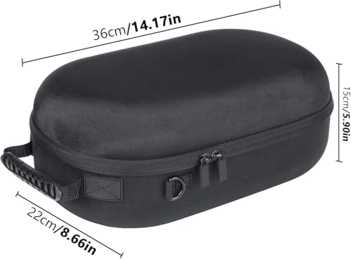co2CREA Hart Reise Schutz Hülle Etui Tasche für Meta Quest Pro/Meta Quest 3 All-in-one VR Gaming Headset (Nur Hülle, VR-Headset-Ausrüstung Nicht enthalten) Bild 6