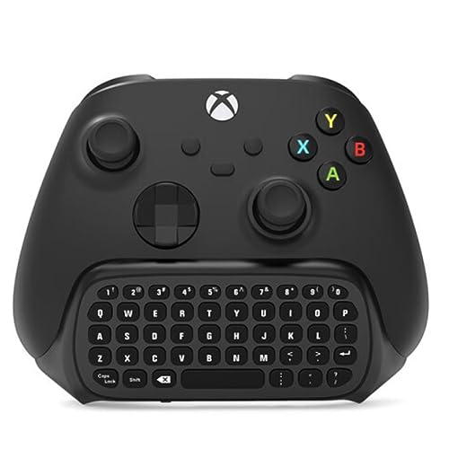 Controller Tastatur für Xbox Series X Series S One One S, Silikontasten, mit Headset und 3,5 MM Audiobuchse, Gaming Chatpad Tastatur mit 2,4 GHz USB Empfänger(Schwarz) Bild 1
