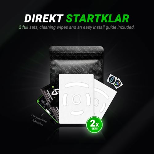 SensoryBoost DPS Glides (2er Set) kompatibel mit Logitech G PRO Wireless, G PRO 2 Lightspeed - Ultra Schnell, Abgerundet, Langlebig - PTFE - Ersatz-Mausfüße, Skates – Gaming Maus Upgrade Zubehör Bild 5