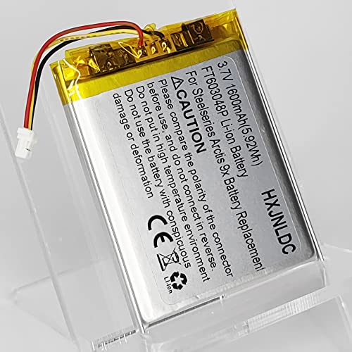 DC 3.7V 1600mAh FT603048P Wiederaufladbare Li-Ionen Polymer Batterie für Steelseries Arctis 9X Wireless Gaming Headset Battery Replacement und DIY 3.7-5V elektronische Produkte Batterieaustausch Bild 6