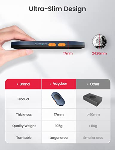 VAYDEER Ultra Slim Mouse Jiggler Mover mit einstellbarem Intervall-Timer ist EIN lautloser und Nicht nachweisbarer Maus-Beweger. Dieser fahrerfreie Mausbeweger ist für den PC aktivieren. Bild 2