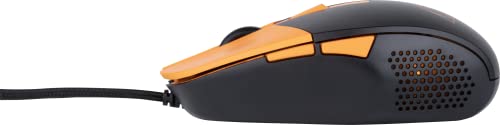 Konix Naruto Shippuden Gaming-Maus für PC - 3 DPI-Stufen - LED-Hintergrundbeleuchtung - 1,8 m Kabel - Konoha-Motiv - Schwarz und Orange Bild 4