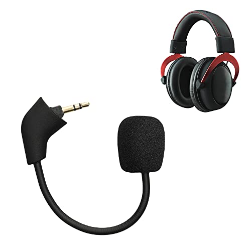 kwmobile Ersatz Kopfhörer Mikrofon kompatibel mit Kingston HyperX Cloud/Cloud X/CloudX Core Headset - Gaming Headphones Mikrofon mit 3,5 mm Klinkenstecker - Schwarz Bild 5