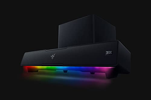 Razer Leviathan V2 - PC-Gaming-Soundbar Schwarz & Goliathus Extended Chroma - Extra große weiche XXL Gaming Maus-Matte mit RGB Beleuchtung Schwarz Bild 2