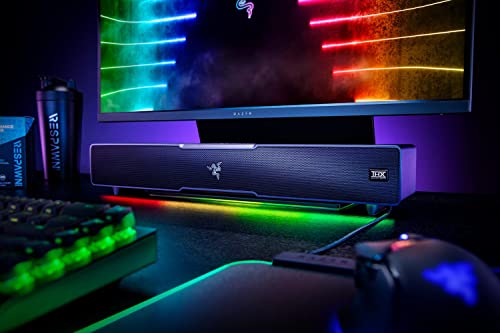 Razer Leviathan V2 - PC-Gaming-Soundbar Schwarz & Goliathus Extended Chroma - Extra große weiche XXL Gaming Maus-Matte mit RGB Beleuchtung Schwarz Bild 3