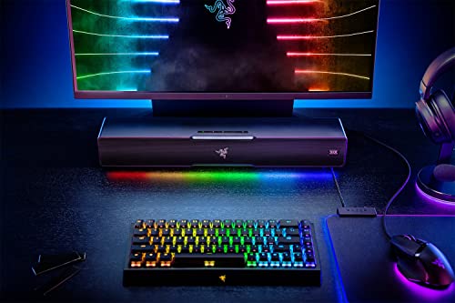 Razer Leviathan V2 - PC-Gaming-Soundbar Schwarz & Goliathus Extended Chroma - Extra große weiche XXL Gaming Maus-Matte mit RGB Beleuchtung Schwarz Bild 4