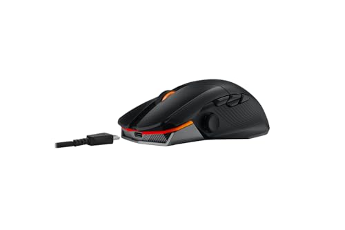 ASUS - Souris sans fil tri-Mode (RF 2,4 GHz, Bluetooth, USB filaire) ROG CHAKRAM X Origin Bild 4