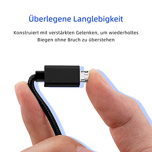 Mcbazel Logitech G633/G633s Headset Ersatz Micro-USB Audiokabel Micro-USB zu USB Ladekabel Unterstützung G533/G635/G933/G933S/G935 Gaming Headset/PS4 Controller, 2M Bild 6